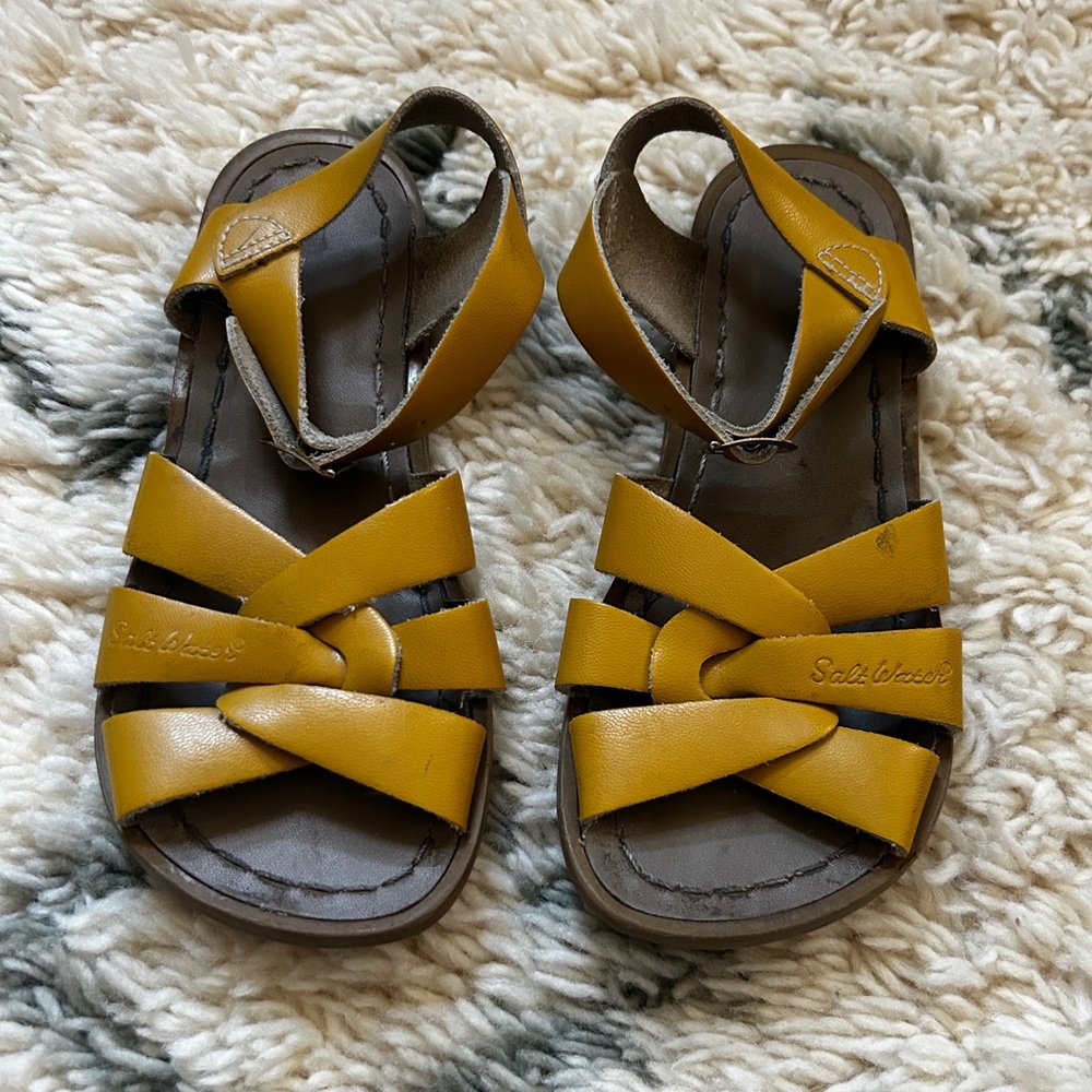 Salt Water Yellow Sandals